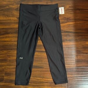 Under Armour Black Performance Cropped Leggings